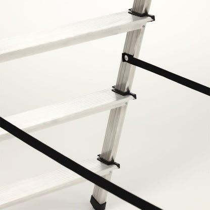 KADAX aluminiumsramme foldbar 6-trins husstige, stærk 125 kg, polsk produkt