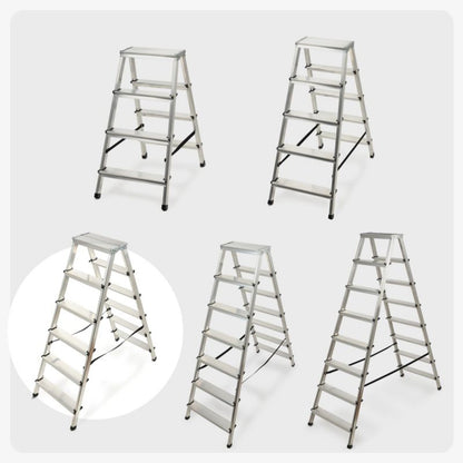 KADAX aluminiumsramme foldbar 6-trins husstige, stærk 125 kg, polsk produkt