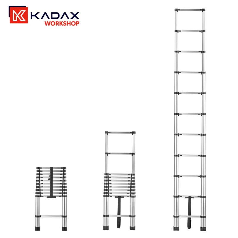 KADAX teleskop-aluminiumstige HOME 3,2 m med 11 trin, 1 stk.
