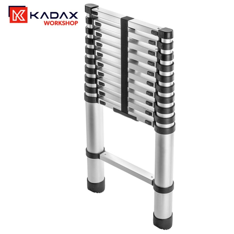 KADAX teleskop-aluminiumstige HOME 3,2 m med 11 trin, 1 stk.