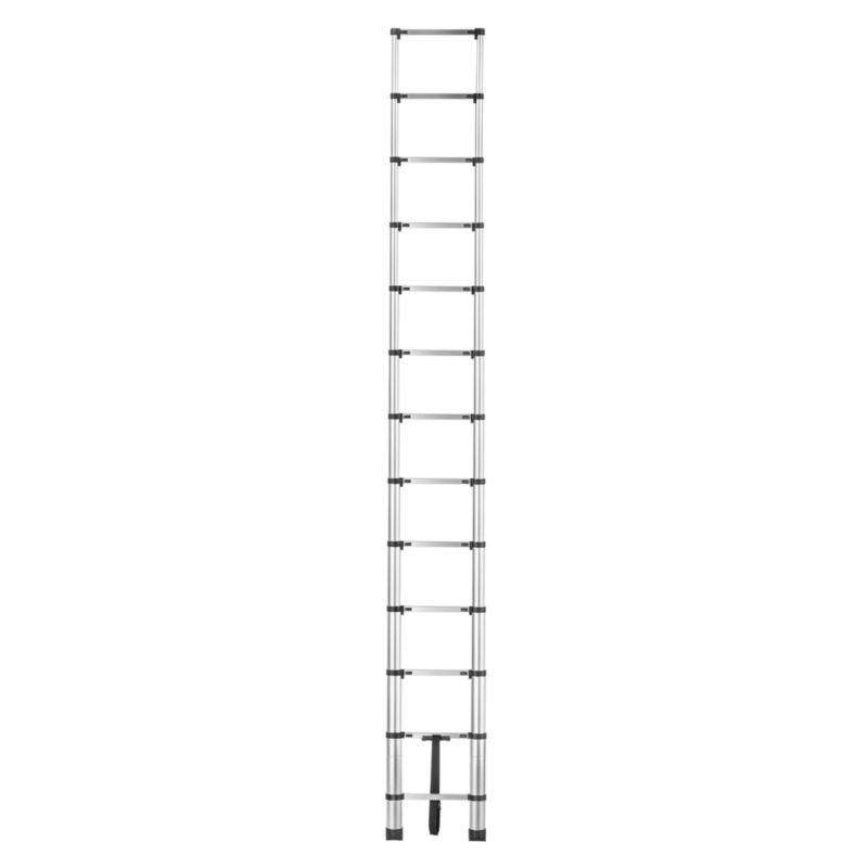 KADAX teleskopisk aluminiumsstige HOME 3,8 m med 13 trin, 1 stk.