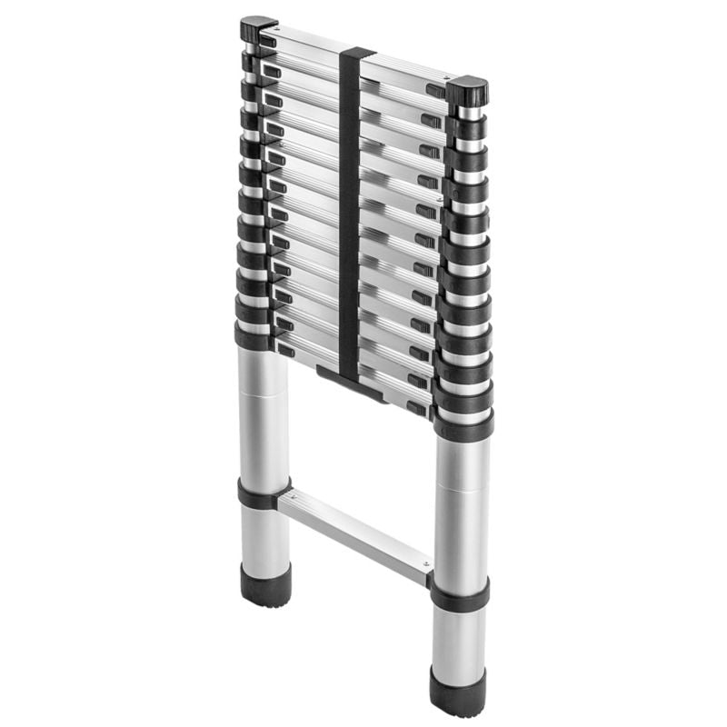 KADAX teleskopisk aluminiumsstige HOME 3,8 m med 13 trin, 1 stk.