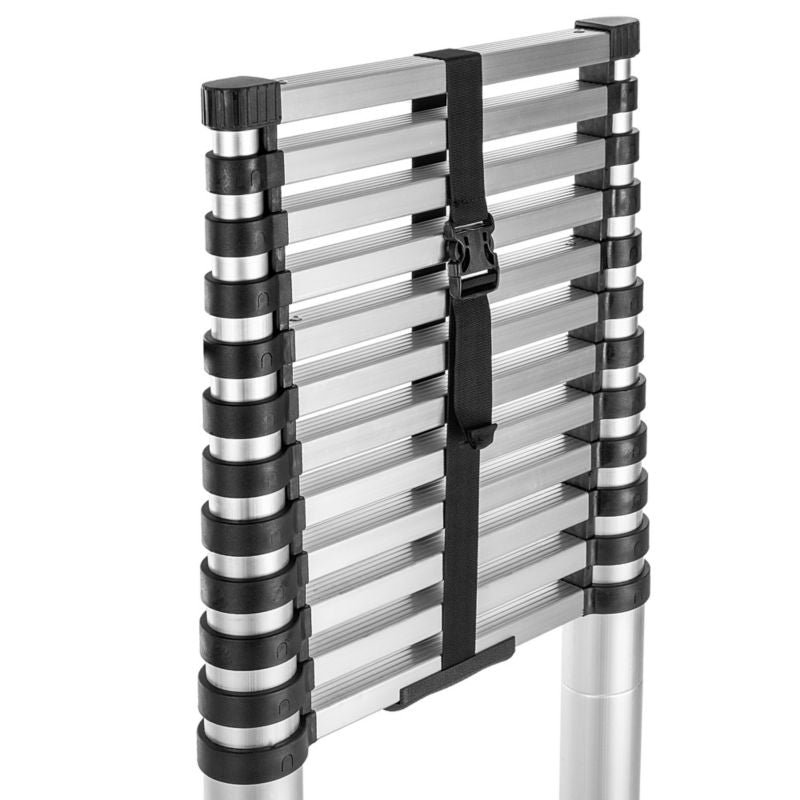 KADAX teleskopisk aluminiumsstige HOME 3,8 m med 13 trin, 1 stk.