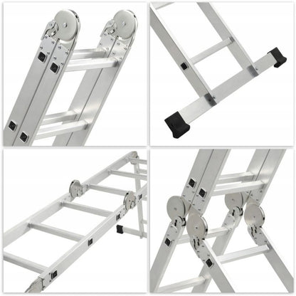 KADAX multifunktionel aluminiumsledestige 4x3 robust + arbejdsplatform 150 kg