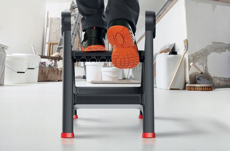 KADAX 2-trins sammenklappelig arbejdsstige med platform 150 kg - Polsk kvalitet