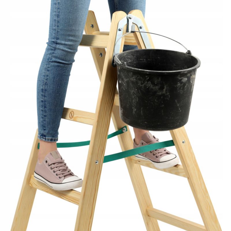 KADAX Træmalingstrappe Udvidelig 2x4 trin Dobbeltsidet 150 kg