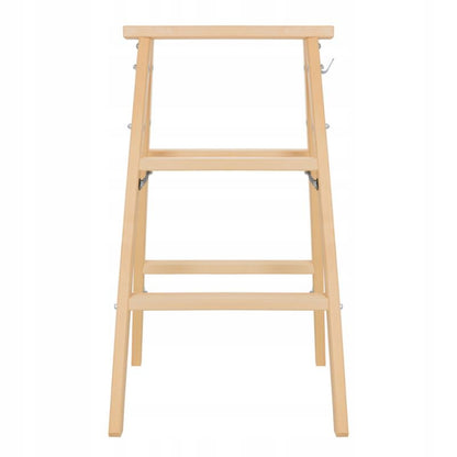KADAX malerlæder træstige, foldbar, 2x3 trin, dobbeltsidet