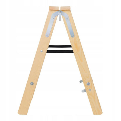 KADAX malerladders i træ, foldbar, tosidet, 2x4 trin