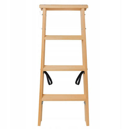 KADAX malerladders i træ, foldbar, tosidet, 2x4 trin