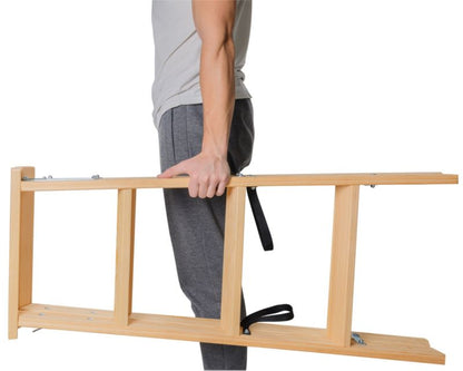 KADAX malerladders i træ, foldbar, tosidet, 2x4 trin