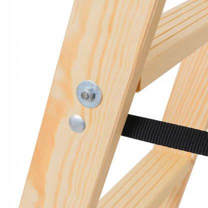 KADAX malerladders i træ, foldbar, tosidet, 2x4 trin