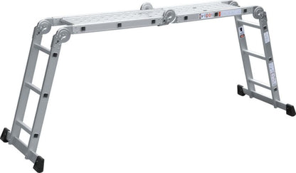 Skiva 4x3 aluminiumsledestige med platform – 1 stk