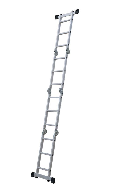 Skiva 4x3 aluminiumsledestige med platform – 1 stk