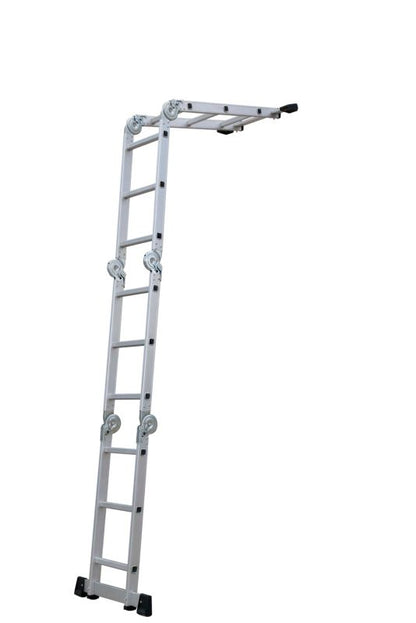 Skiva 4x3 aluminiumsledestige med platform – 1 stk