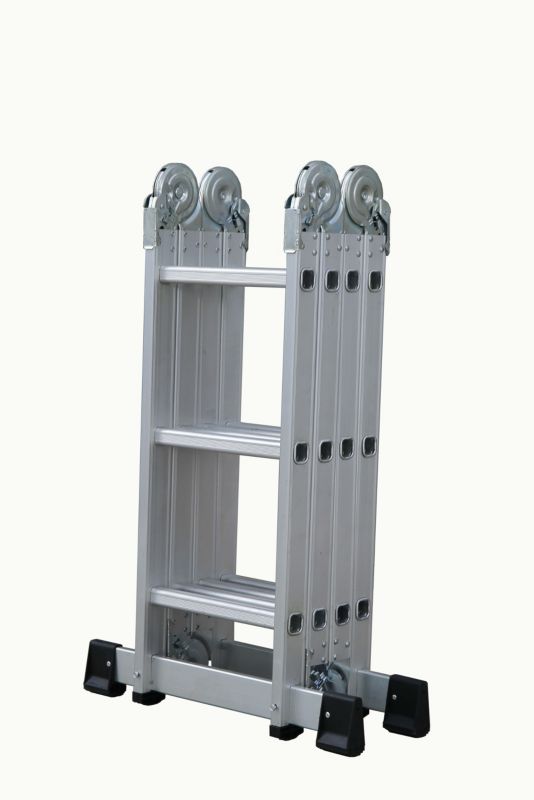 Skiva 4x3 aluminiumsledestige med platform – 1 stk