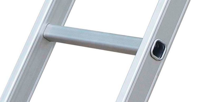Skiva 4x3 aluminiumsledestige med platform – 1 stk