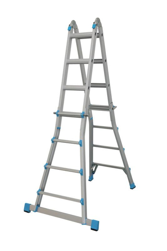 MacAllister professionel teleskopstige 2 x 7 trin