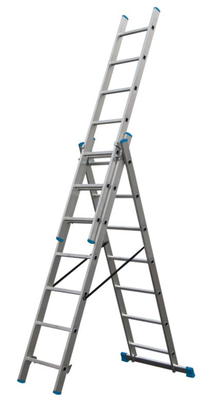 MacAllister multifunktionel stige 3 x 7 trin