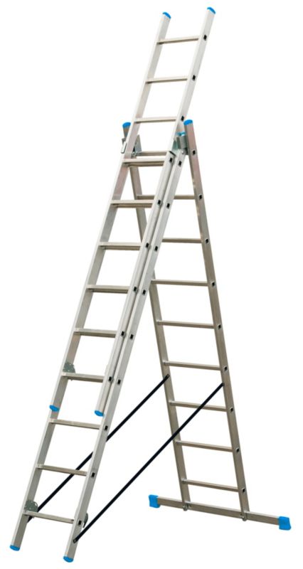 Multifunktionel MacAllister stige 3 x 9 trin