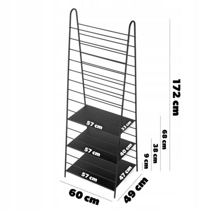 Kadax sort metal have-stige til planter 172 cm, 1 stk.