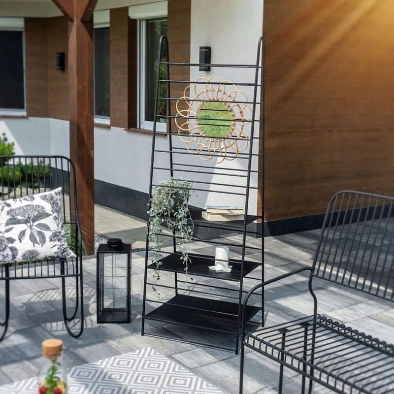 Kadax sort metal have-stige til planter 172 cm, 1 stk.
