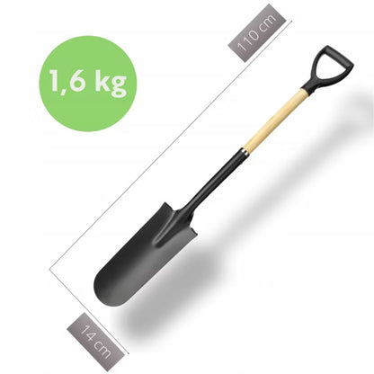 Drænspade Smal 110 cm Stål