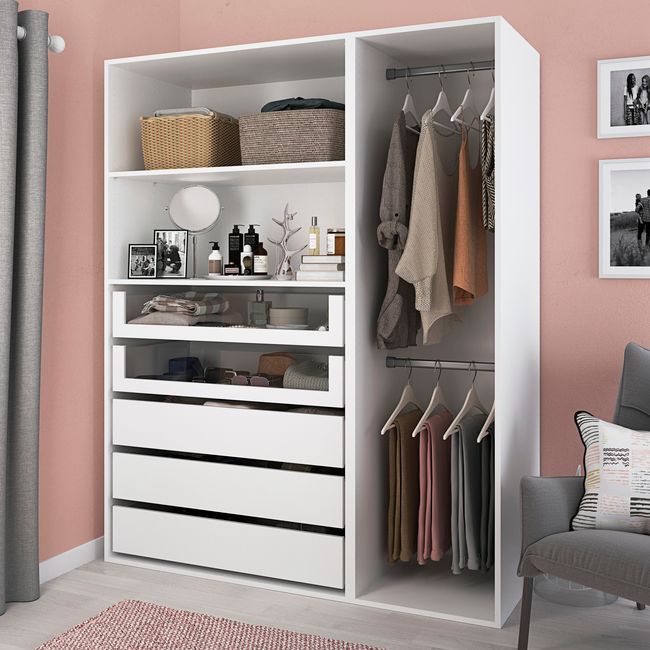 GoodHome Atomia grå 50 cm garderobestang til korpus