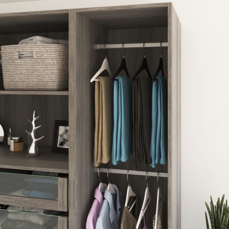 GoodHome Atomia grå 50 cm garderobestang til korpus