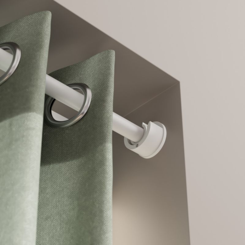 GoodHome Anafi gardinstang 19 mm 160 cm hvid