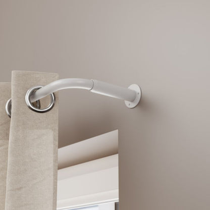 GoodHome Anafi gardinstang 19 mm 160 cm hvid