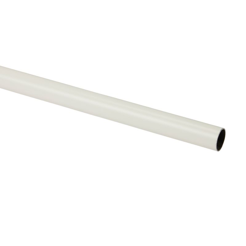 GoodHome Anafi gardinstang 19 mm 200 cm hvid