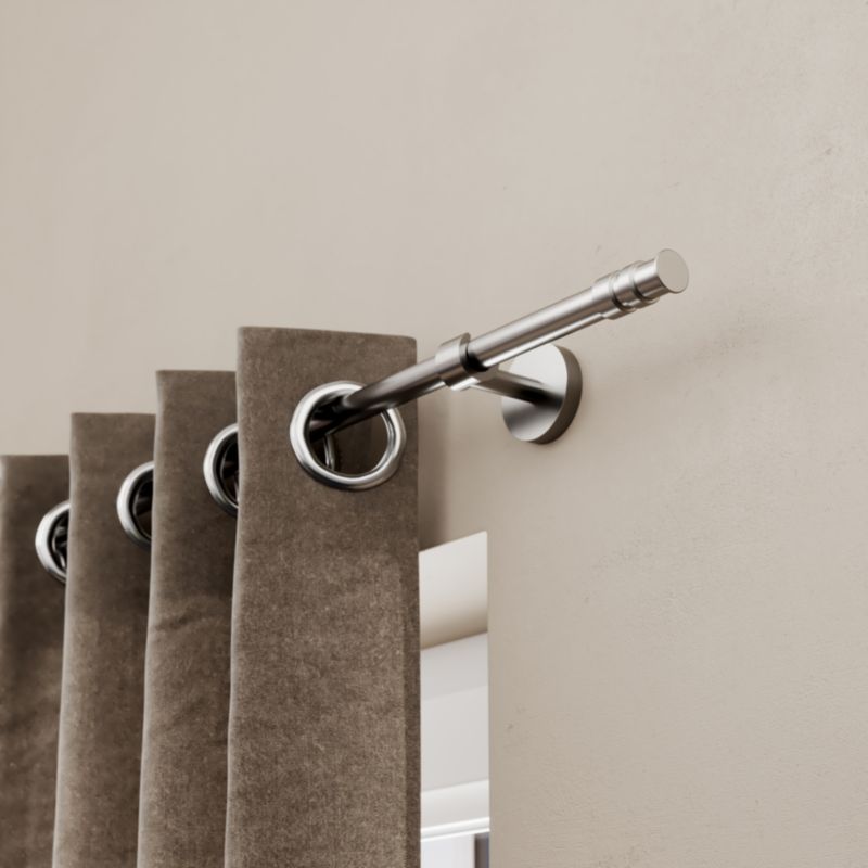 GoodHome Athens gardinstang 16 mm 160 cm grå