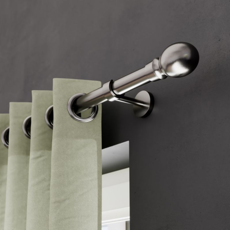 GoodHome Athens gardinstang 19 mm 240 cm grå