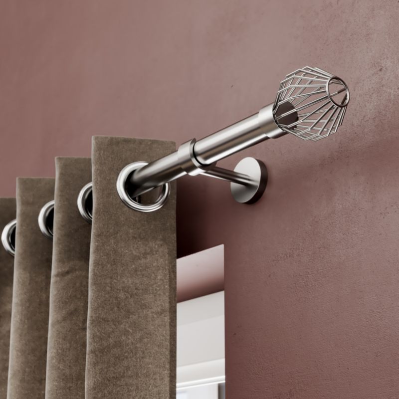 GoodHome Athens gardinstang 19 mm 240 cm grå