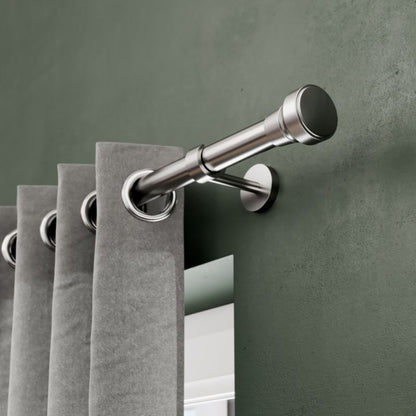 GoodHome Athens gardinstang 19 mm 240 cm grå