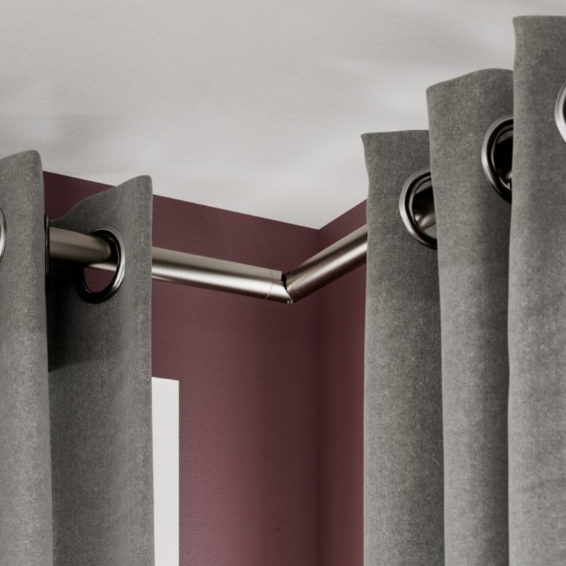 GoodHome Athens gardinstang 25 mm 240 cm grå