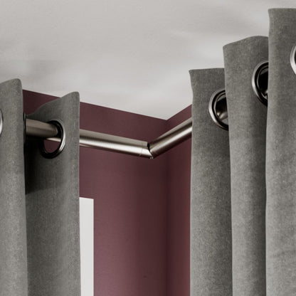 GoodHome Athens gardinstang 25 mm 240 cm grå