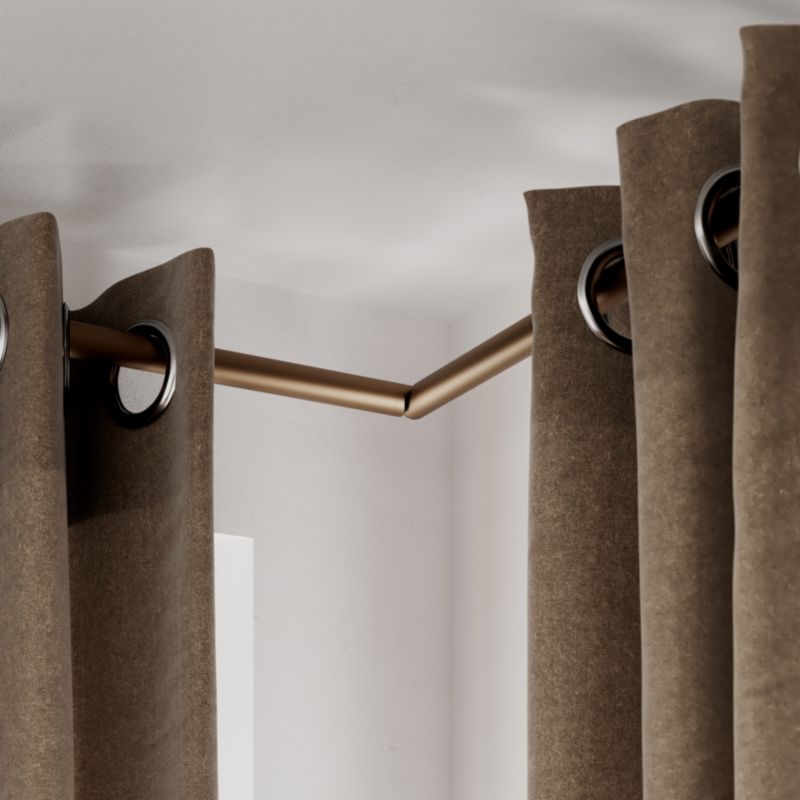 GoodHome Kozani gardinstang 19 mm 160 cm brun