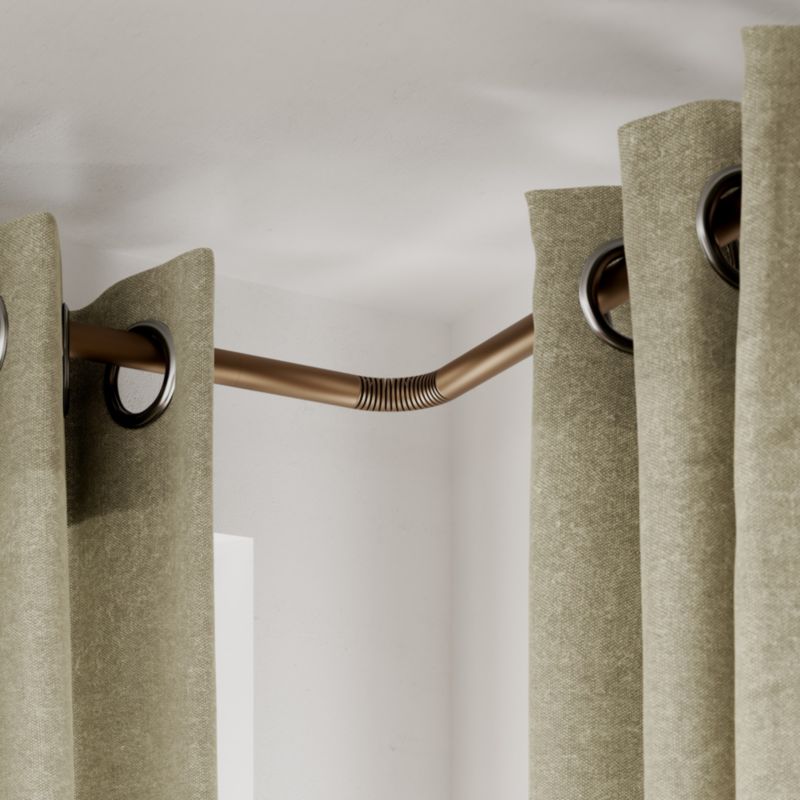 GoodHome Kozani gardinstang 19 mm 160 cm brun