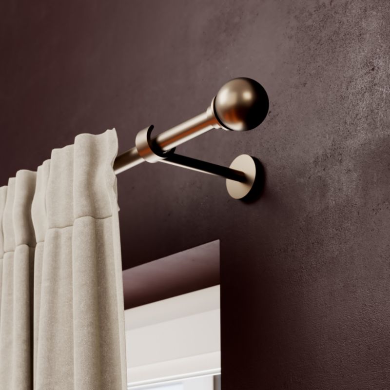 GoodHome Kozani gardinstang 19 mm 160 cm brun