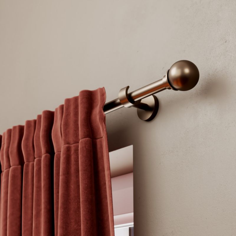 GoodHome Kozani gardinstang 19 mm 160 cm brun