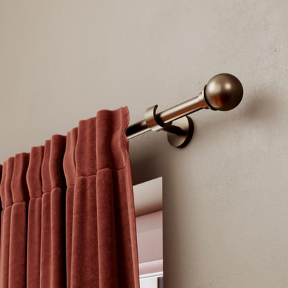 GoodHome Kozani gardinstang 19 mm 160 cm brun