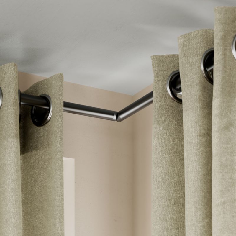GoodHome Tinos gardinstang 19 mm 160 cm grå