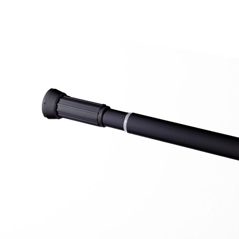 Cook & Lewis Nira justerbar brusebøjle 110-200 cm 20 mm mat-sort