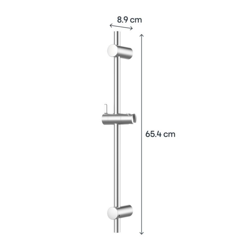 Brusesæt Maza 65,4 cm Krom Rustfrit Stål