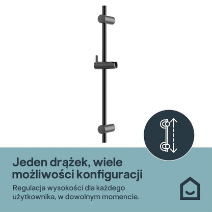 Brusesæt Maza 65,4 cm Sort Rustfrit Stål | 5063022511676