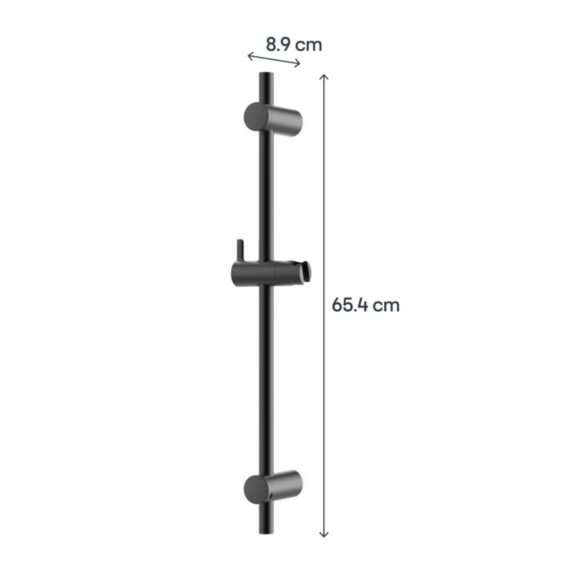 Brusesæt Maza 65,4 cm Sort Rustfrit Stål | 5063022511676