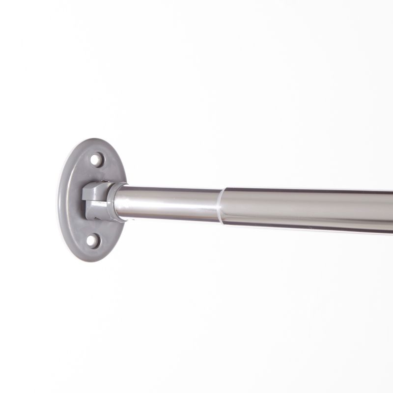 Hjørnebrusestang 110-185 cm 25 mm Krom