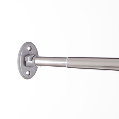 Hjørnebrusestang 110-185 cm 25 mm Krom