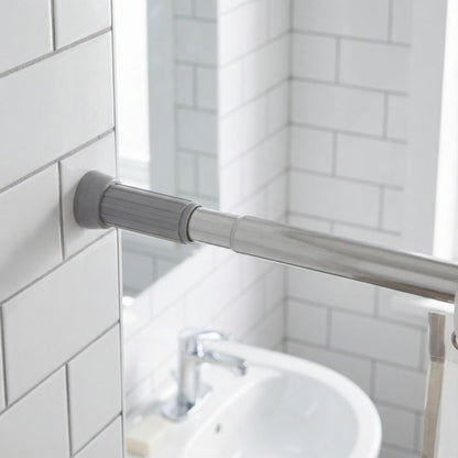 Justerbar Brusestang 110-200 cm 20 mm Krom
